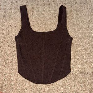 Aritzia Sculpt Knit Bustier Tank